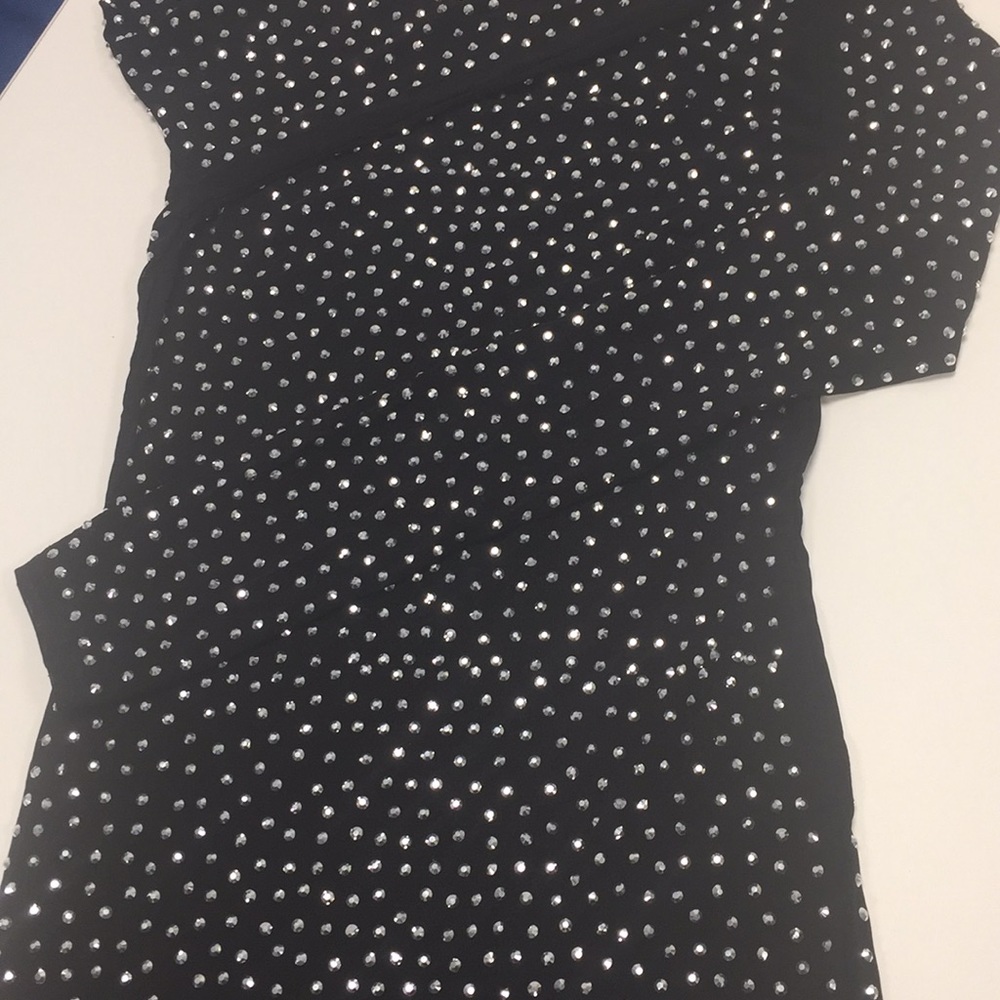Last One! Black Sparkly Rhinestone Dress - Picture 9 of 11